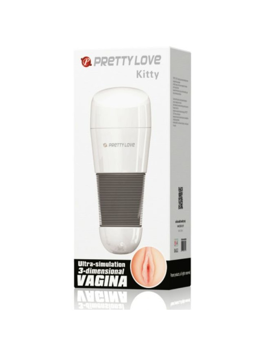 MASTURBADOR REALISTA VAGINA KITTY BLANCO DE LA MARCA PRETTY LOVE MALE