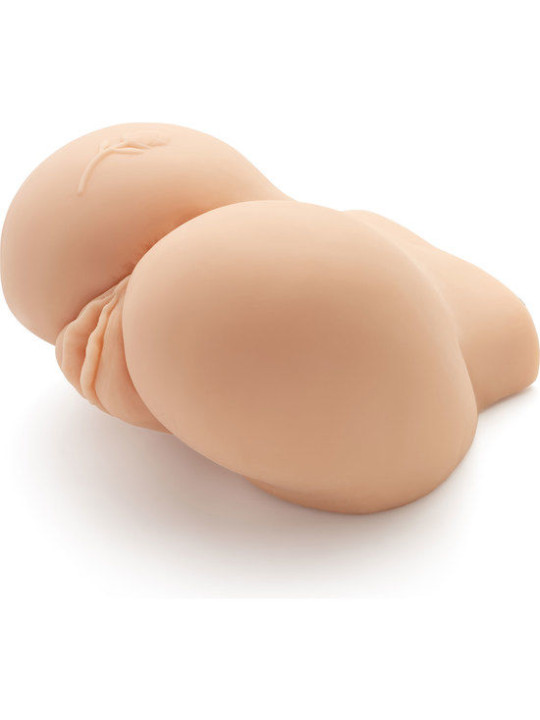 MASTURBADOR REALISTA BIG ASS CON VIBRADOR Y DOBLE ORIFICIO DE LA MARCA ACT