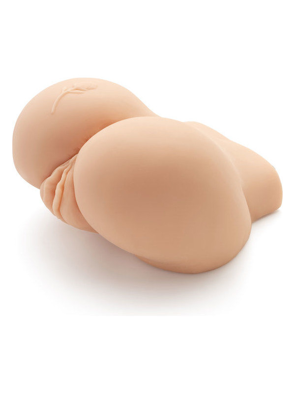 MASTURBADOR REALISTA BIG ASS CON VIBRADOR Y DOBLE ORIFICIO DE LA MARCA ACT