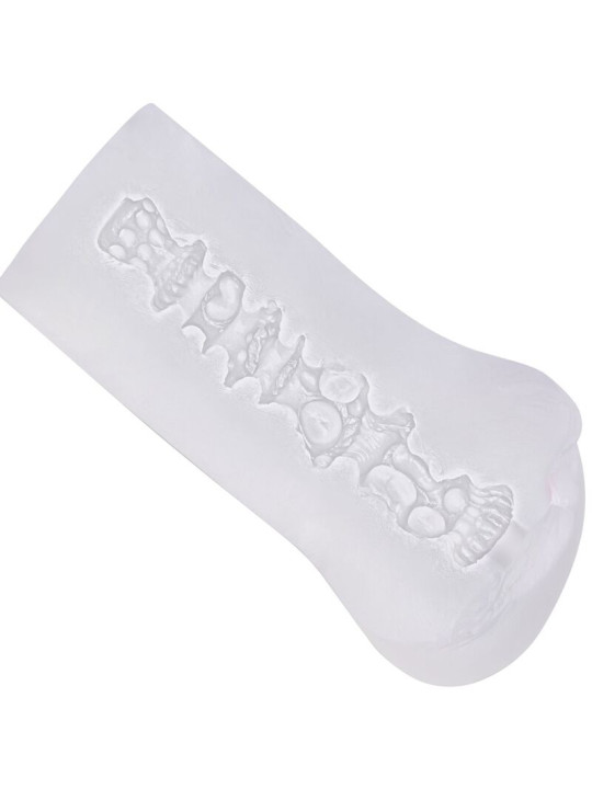 MASTURBADOR VULVA TRANSPARENTE CON TEXTURAS REALISTAS DE LA MARCA CALEXOTICS