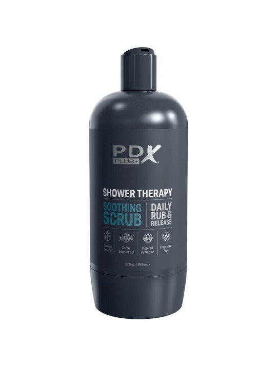 MASTURBADOR DISCRETO BOTE CHAMPÚ REALISTA CON VENTOSA DE LA MARCA PDX PLUS+