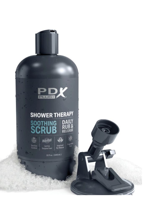 MASTURBADOR DISCRETO BOTE CHAMPÚ REALISTA CON VENTOSA DE LA MARCA PDX PLUS+