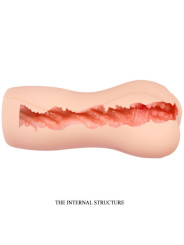 MASTURBADOR REALISTA BELLA VAGINA TPR ESTIMULANTE DE LA MARCA CRAZY BULL