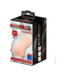 MASTURBADOR REALISTA BELLA VAGINA TPR ESTIMULANTE DE LA MARCA CRAZY BULL