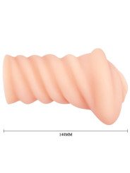 MASTURBADOR VAGINAL REALISTA PORTÁTIL TPR DE LA MARCA CRAZY BULL