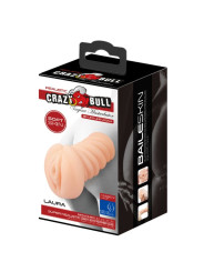 MASTURBADOR VAGINAL REALISTA PORTÁTIL TPR DE LA MARCA CRAZY BULL