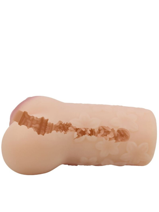 MASTURBADOR VAGINAL REALISTA SCARLET CON TEXTURAS DE LA MARCA CRAZY BULL
