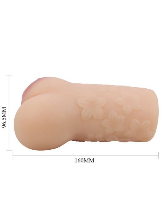 MASTURBADOR VAGINAL REALISTA SCARLET CON TEXTURAS DE LA MARCA CRAZY BULL