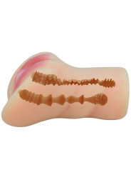 MASTURBADOR VAGINAL REALISTA CAROLINE TPR SILICONA DE LA MARCA CRAZY BULL