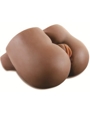 MASTURBADOR REALISTA VAGINA Y ANO NEGRO EXTRA APRETADO DE LA MARCA EXTREME TOYZ