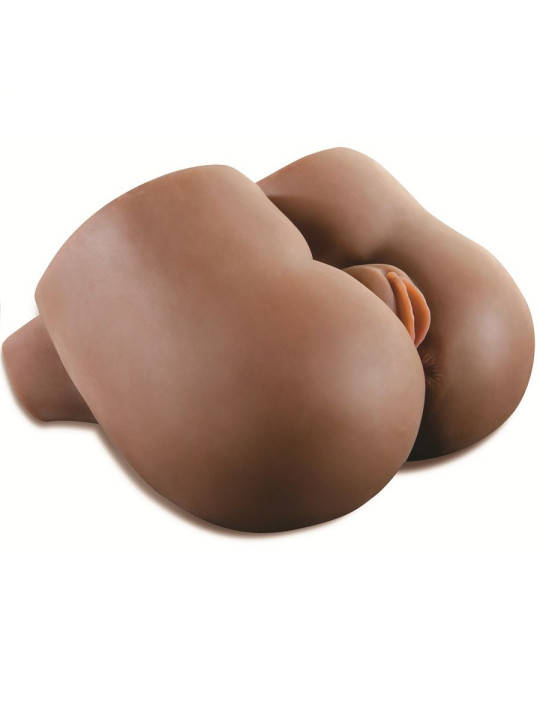 MASTURBADOR REALISTA VAGINA Y ANO NEGRO EXTRA APRETADO DE LA MARCA EXTREME TOYZ