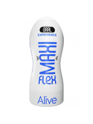 MASTURBADOR MASCULINO BOCA REALISTA MAXI FLEX TALLA L DE LA MARCA ALIVE