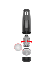 MASTURBADOR TORNADO 360 ROTACIÓN Y VIBRACIÓN INTENSAS DE LA MARCA JAMYJOB