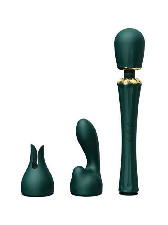 VARITA MASAJEADORA KYRO WAND VERDE CON VIBRACIONES POTENTES DE LA MARCA ZALO