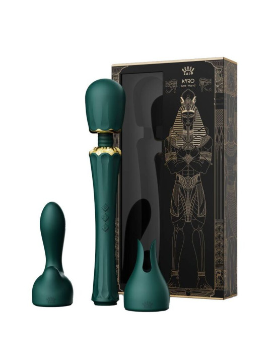 VARITA MASAJEADORA KYRO WAND VERDE CON VIBRACIONES POTENTES DE LA MARCA ZALO