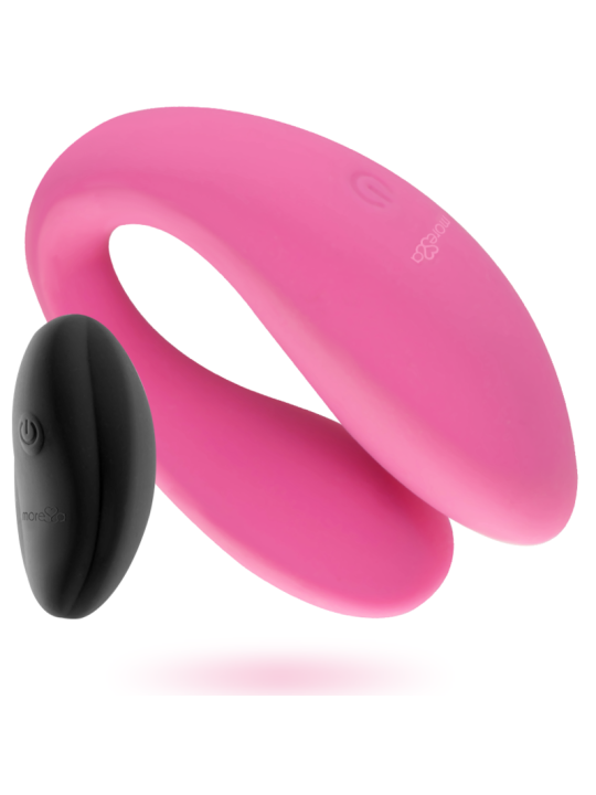 VIBRADOR DOBLE LAUREN CON CONTROL REMOTO PARA PAREJAS DE LA MARCA MORESSA