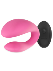 VIBRADOR DOBLE LAUREN CON CONTROL REMOTO PARA PAREJAS DE LA MARCA MORESSA