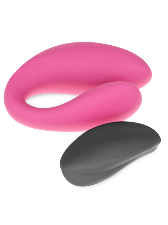 VIBRADOR DOBLE LAUREN CON CONTROL REMOTO PARA PAREJAS DE LA MARCA MORESSA