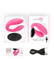 VIBRADOR DOBLE LAUREN CON CONTROL REMOTO PARA PAREJAS DE LA MARCA MORESSA