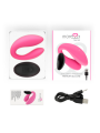 VIBRADOR DOBLE LAUREN CON CONTROL REMOTO PARA PAREJAS DE LA MARCA MORESSA
