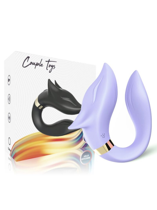 VIBRADOR PAREJAS FOX CONTROL REMOTO SILICONA PREMIUM DE LA MARCA ARMONY FOR COUPLES