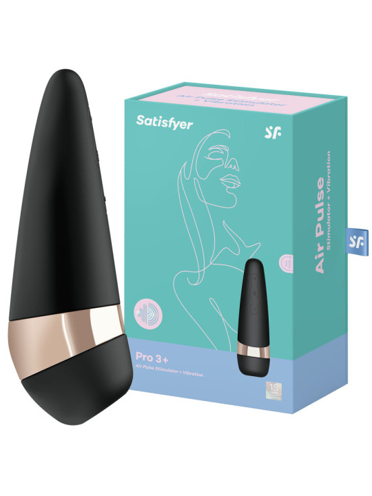 SATISFYER PRO 3 VIBRACIÓN ESTIMULADOR CLÍTORIS SIN CONTACTO DE LA MARCA SATISFYER AIR PULSE