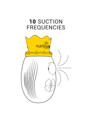 ESTIMULADOR CLITORIS 10 MODOS SUCCIÓN Y LICKING - ROJO DE LA MARCA INTENSE FUN
