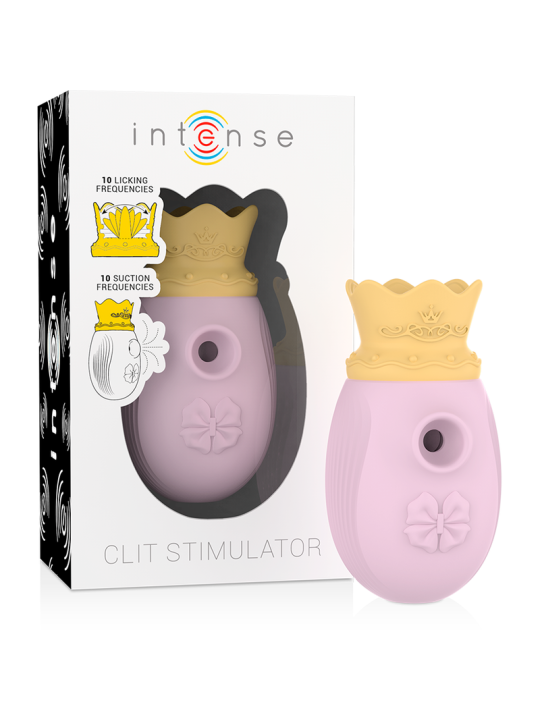 ESTIMULADOR CLITORIS 10 MODOS SUCCIÓN Y LICKING ROSA DE LA MARCA INTENSE FUN