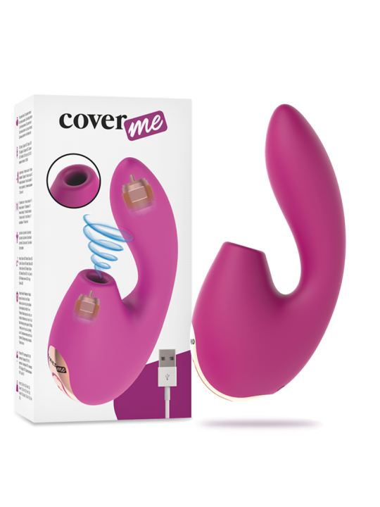 VIBRADOR CLITORAL Y G-SPOT CON SUCCIÓN POTENTE DE LA MARCA COVERME