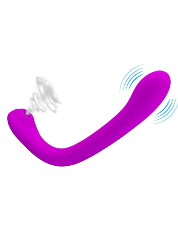 VIBRADOR Y SUCCIONADOR DE CLÍTORIS ALEX 12 MODOS DE LA MARCA PRETTY LOVE