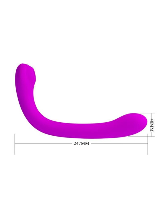 VIBRADOR Y SUCCIONADOR DE CLÍTORIS ALEX 12 MODOS DE LA MARCA PRETTY LOVE