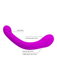 VIBRADOR Y SUCCIONADOR DE CLÍTORIS ALEX 12 MODOS DE LA MARCA PRETTY LOVE