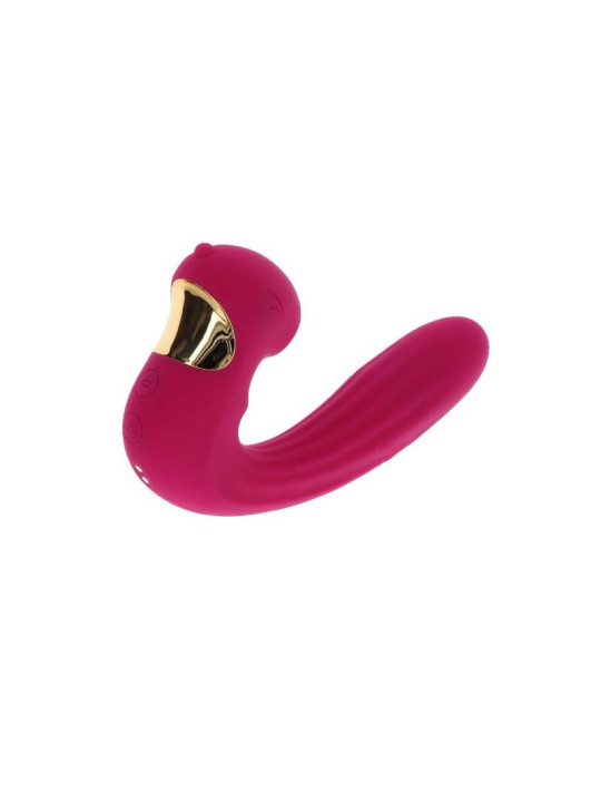 VIBRADOR DUAL CELESTIAL LOVE PARA PAREJAS FUCSIA DE LA MARCA XOCOON
