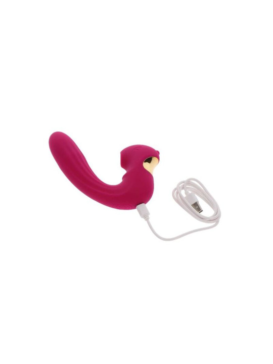 VIBRADOR DUAL CELESTIAL LOVE PARA PAREJAS FUCSIA DE LA MARCA XOCOON