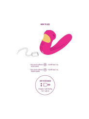 VIBRADOR DUAL CELESTIAL LOVE PARA PAREJAS FUCSIA DE LA MARCA XOCOON