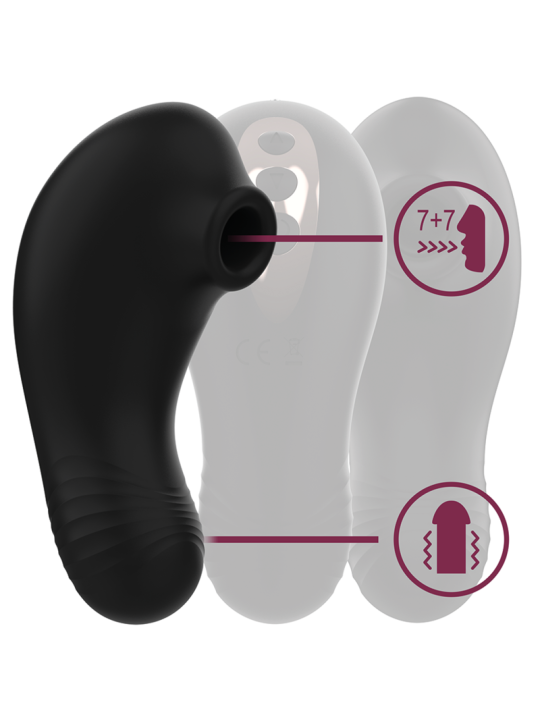 SHUSHU PRO POCKET ESTIMULADOR CLITORIS 2 POTENTES MOTORES AZABACHE DE LA MARCA RITHUAL