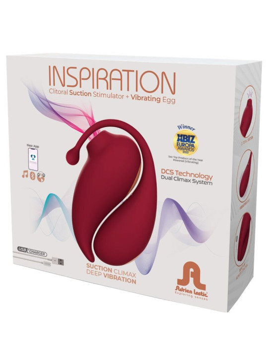 SUCCIONADOR CLITORIS + HUEVO VIBRADOR APP CONTROL REMOTO DE LA MARCA ADRIEN LASTIC