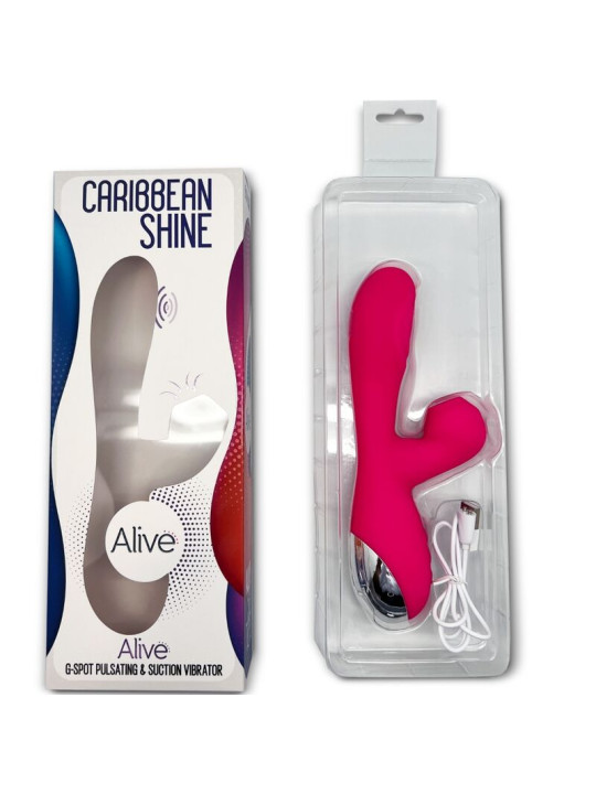 VIBRADOR 3 EN 1 CON SUCCIÓN Y PULSACIÓN PUNTO G DE LA MARCA ALIVE