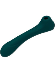 VIBRADOR SUCCIONADOR CLITORIS 10 FUNCIONES VERDE DE LA MARCA ALIVE