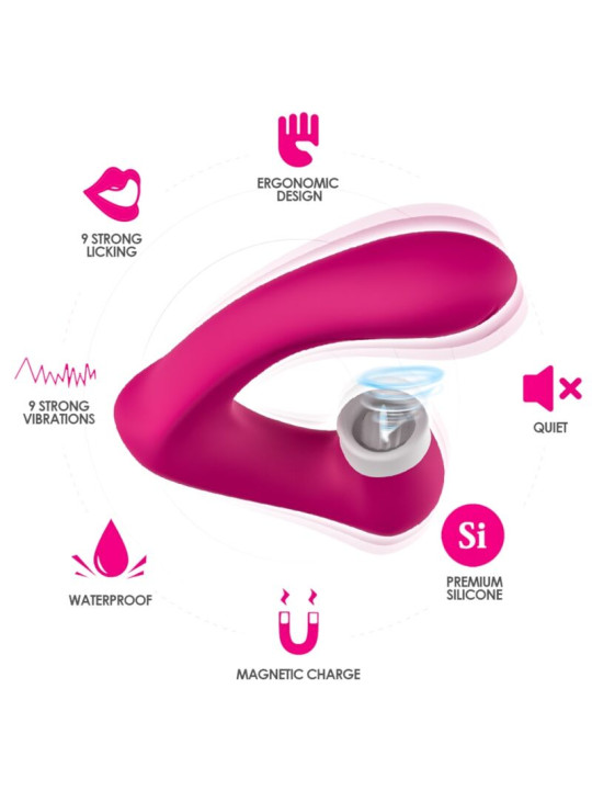 ESTIMULADOR CLITORIS CON SUCCIÓN Y VIBRACIÓN ARMONY FUCSIA DE LA MARCA ARMONY STIMULATORS