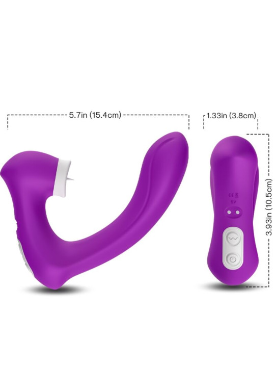 ESTIMULADOR CLITORIS CON SUCCIÓN Y VIBRACIÓN ARMONY VIOLETA DE LA MARCA ARMONY STIMULATORS