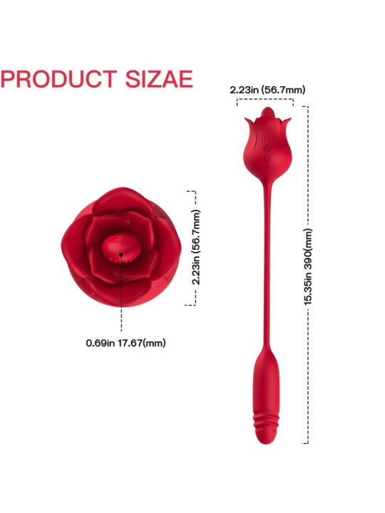 SUCCIONADOR CLITORIS 10 MODOS VIBRACIÓN Y LENGUA ROSELIP DE LA MARCA ARMONY STIMULATORS