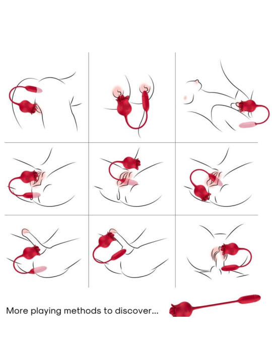 SUCCIONADOR CLITORIS 10 MODOS VIBRACIÓN Y LENGUA ROSELIP DE LA MARCA ARMONY STIMULATORS