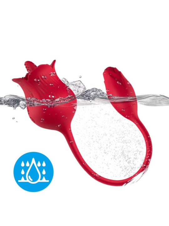 ROSA VIBRADOR SUCCIONADOR CLÍTORIS 10 MODOS SILICONA DE LA MARCA ARMONY STIMULATORS