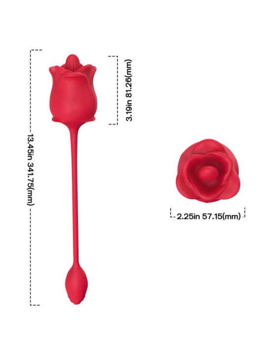 VIBRADOR SUCCIÓN ROSA 10 MODOS CON HUEVO VIBRADOR DE LA MARCA ARMONY STIMULATORS