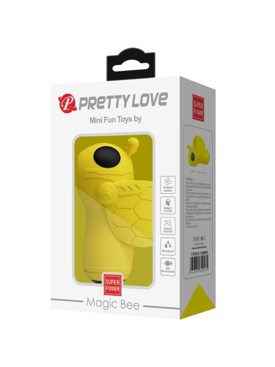 VIBRADOR DE DEDO RECARGABLE CON 12 MODOS TAPPING DE LA MARCA PRETTY LOVE SMART
