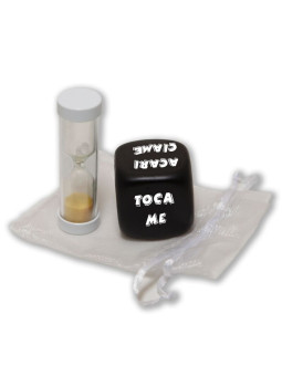 DADO DE POSTURAS SEXUALES CON RELOJ DE ARENA DE LA MARCA DIABLO PICANTE