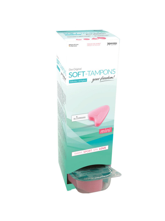 TAMPONES SOFT MINI LOVE SIN HILO - 10 UNIDADES DE LA MARCA JOYDIVISION SOFT-TAMPONS