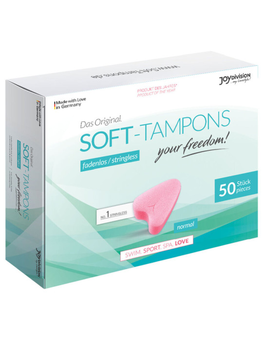 TAMPONES SOFT ORIGINALES SIN HILO - 50 UNIDADES DE LA MARCA JOYDIVISION SOFT-TAMPONS