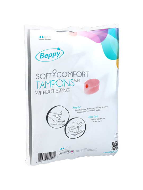 TAMPONES BEPPY SOFT COMFORT 30 UDS CON GEL LUBRICANTE DE LA MARCA BEPPY